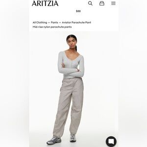 Aritzia Women's Aviator Parachute Pants